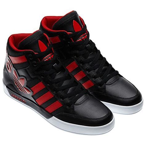 adidas high top schwarz rot